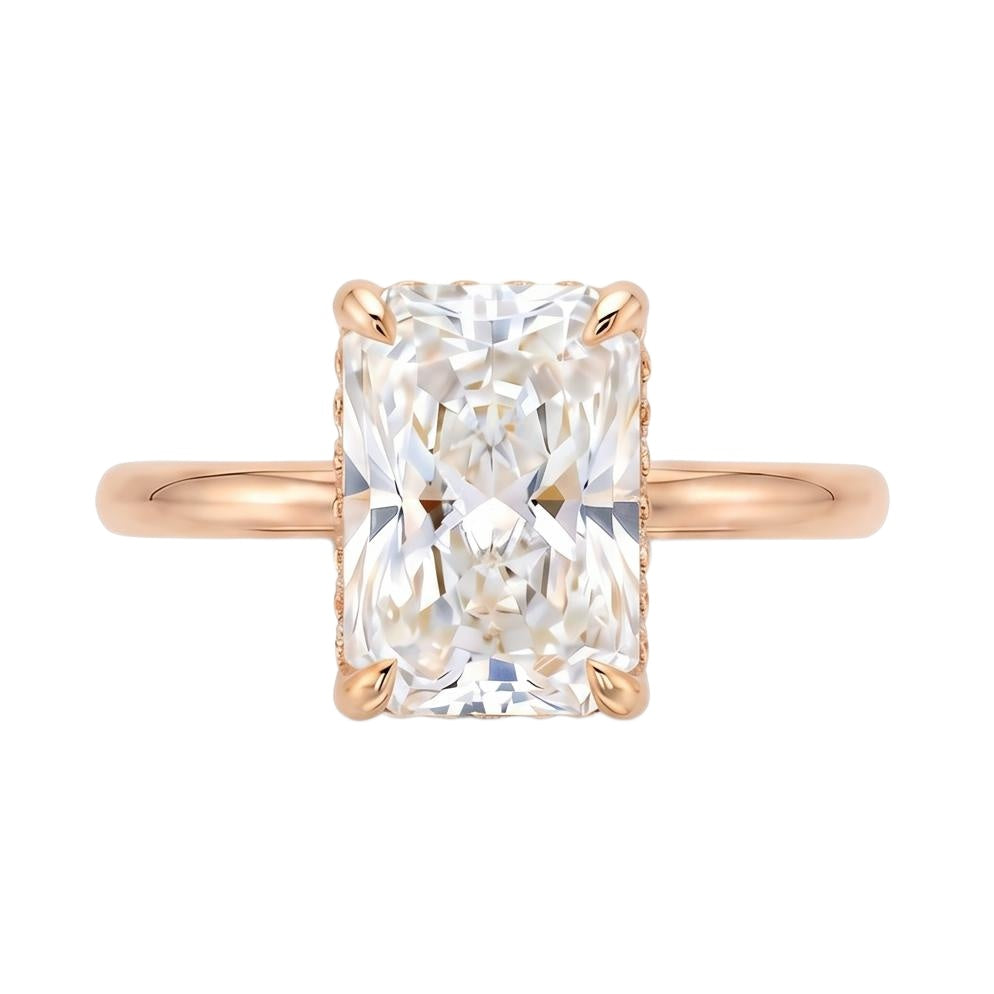 18K Rose Gold Plated, 10K Solid Rose Gold