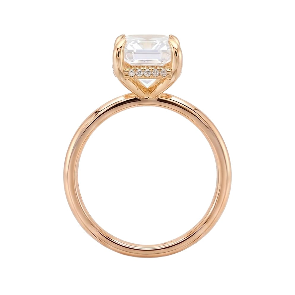 18K Rose Gold Plated, 10K Solid Rose Gold