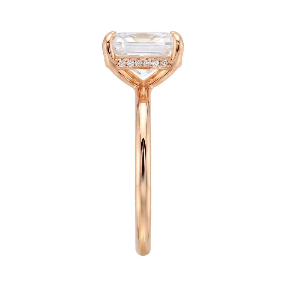 18K Rose Gold Plated, 10K Solid Rose Gold