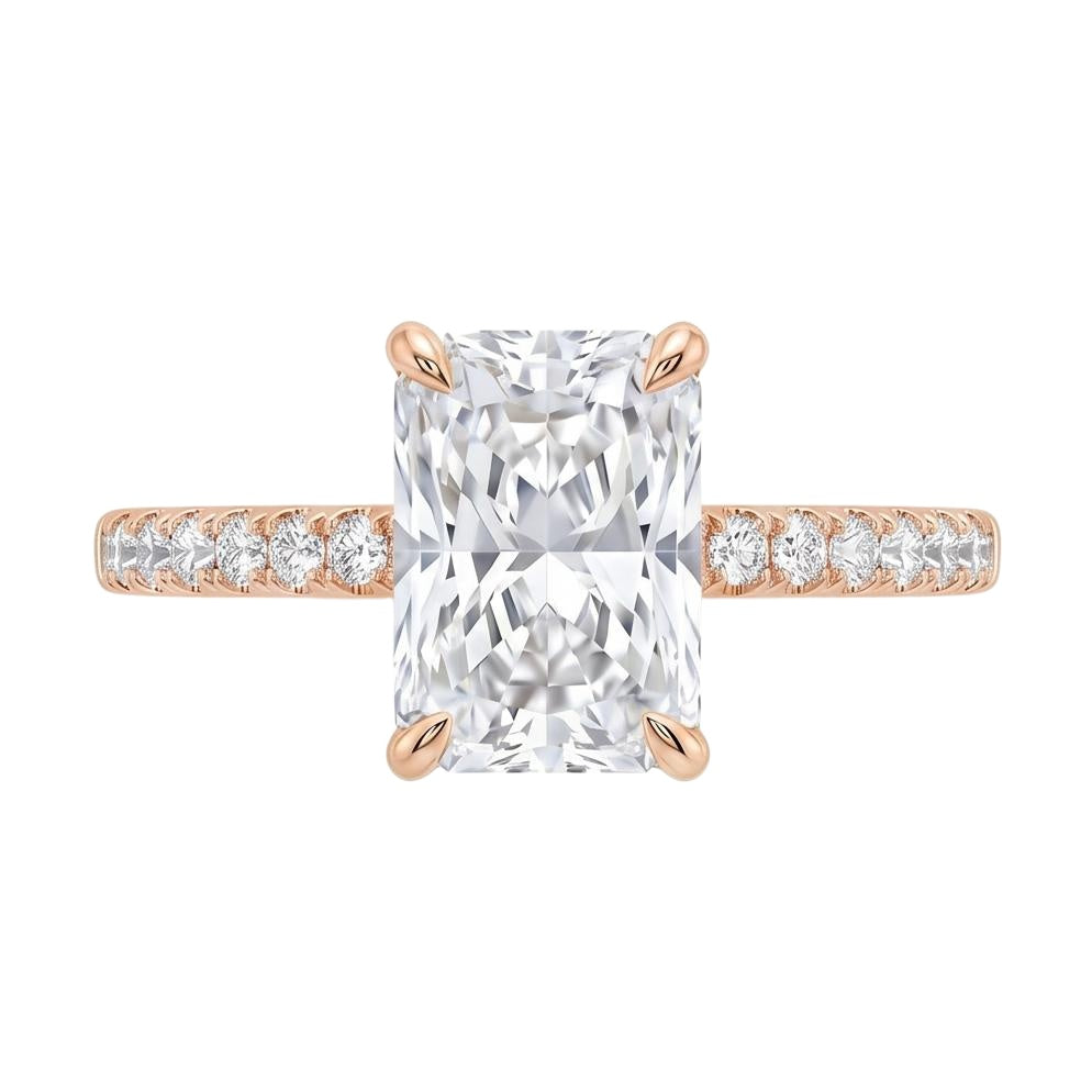 18K Rose Gold Plated, 10K Solid Rose Gold