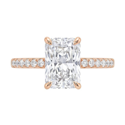 18K Rose Gold Plated, 10K Solid Rose Gold