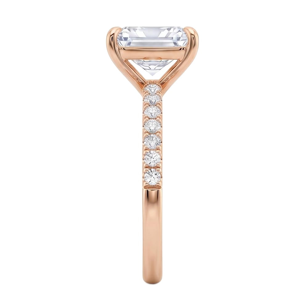 18K Rose Gold Plated, 10K Solid Rose Gold