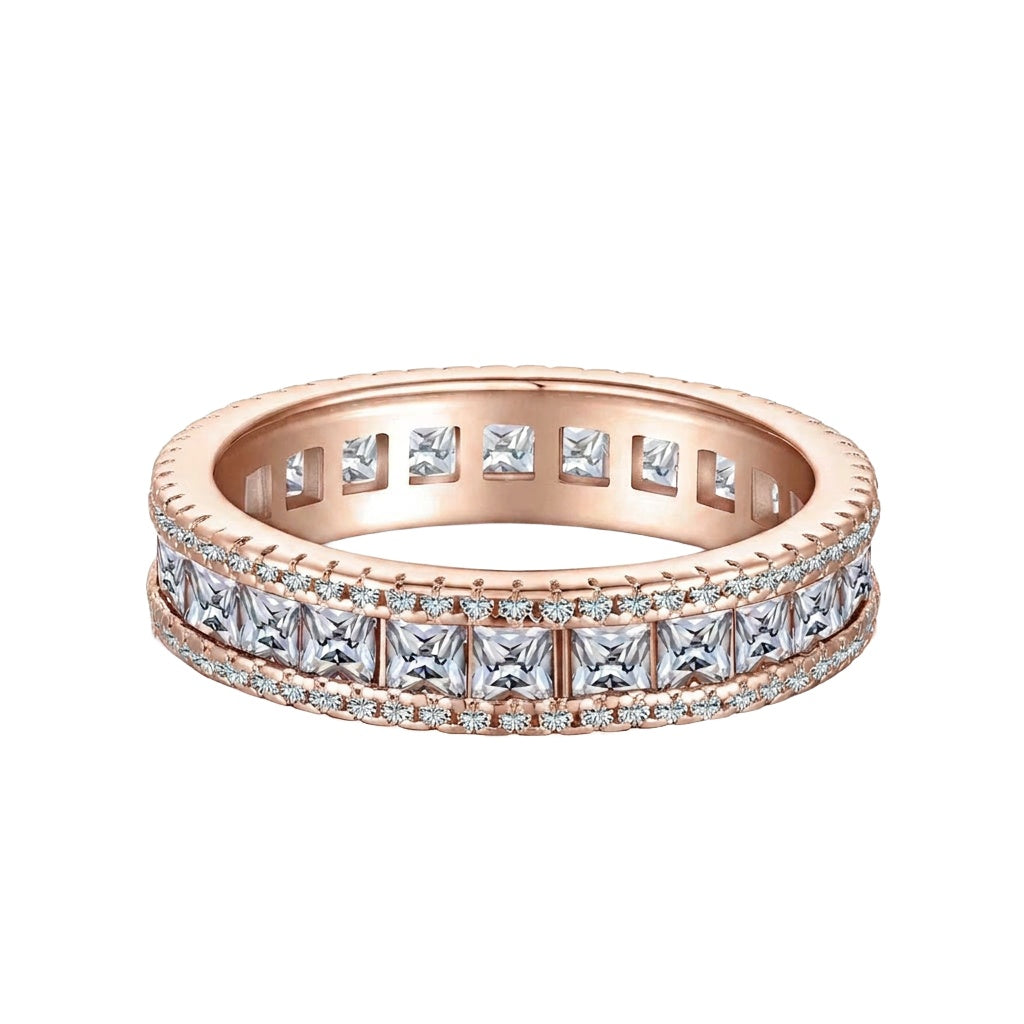 18K Rose Gold Plated, 10K Solid Rose Gold