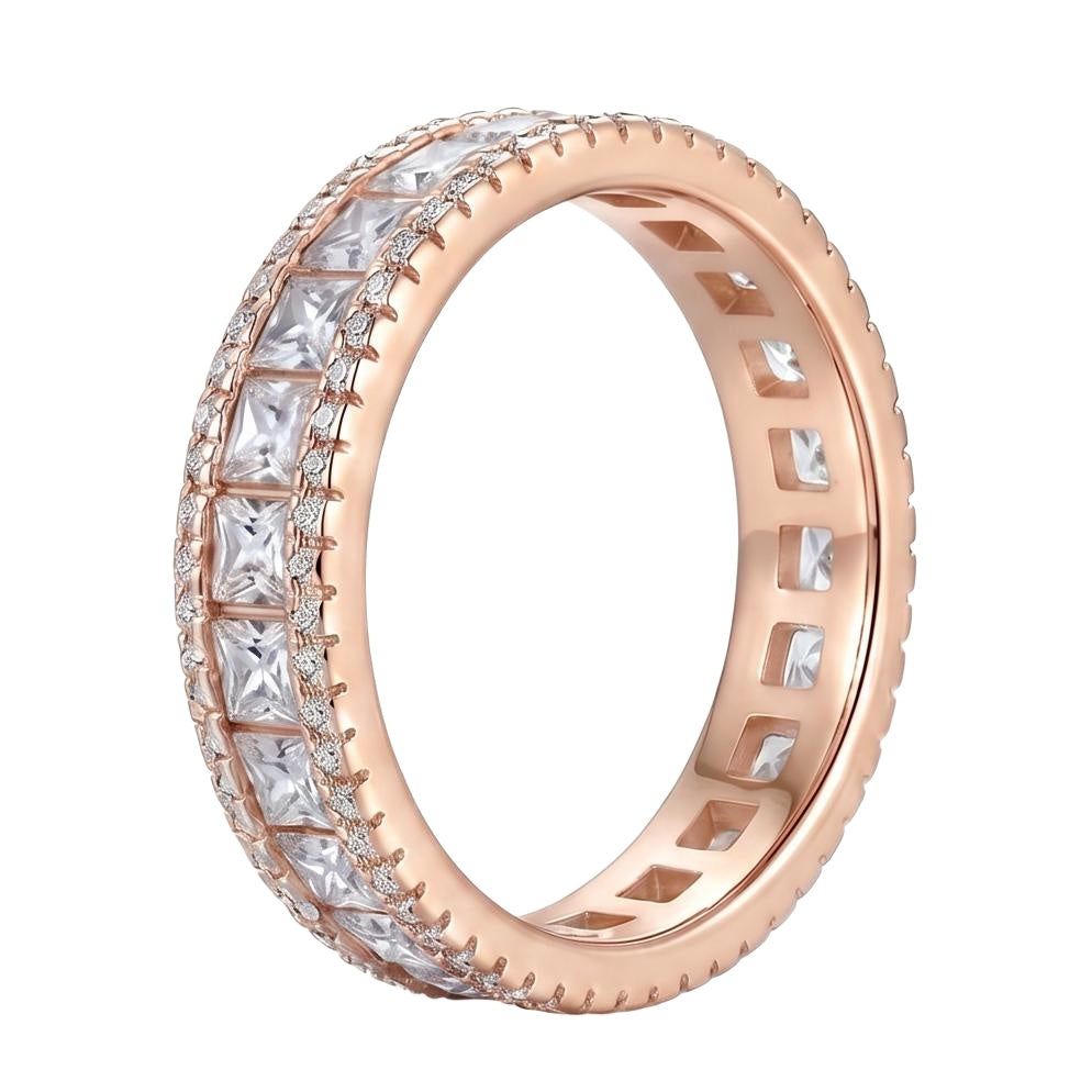 18K Rose Gold Plated, 10K Solid Rose Gold