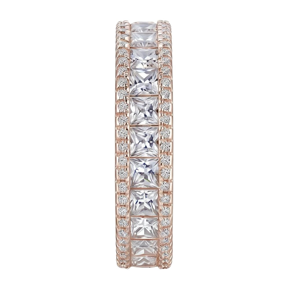 18K Rose Gold Plated, 10K Solid Rose Gold