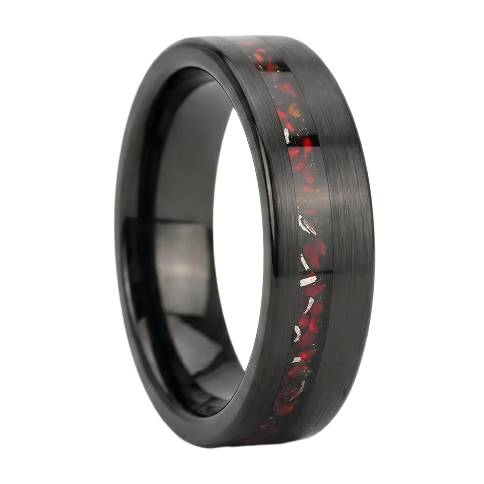 Elariviel Opal Band - Blackrhodium
