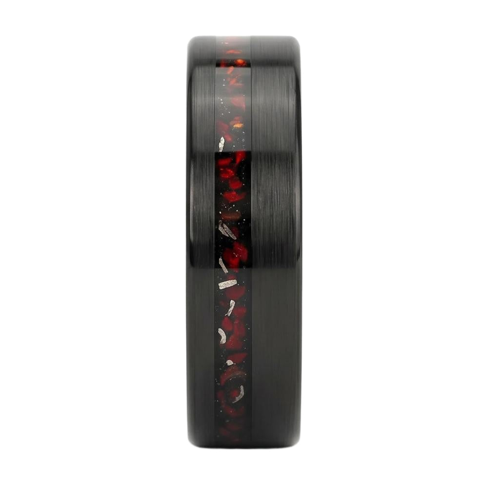 Elariviel Opal Band - Blackrhodium