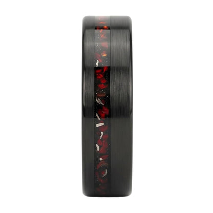 Elariviel Opal Band - Blackrhodium