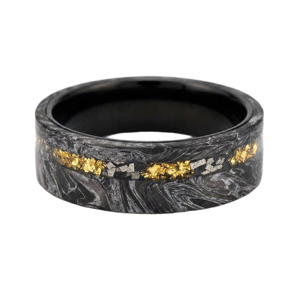 Fiselwen Meteorite Band - Blackrhodium