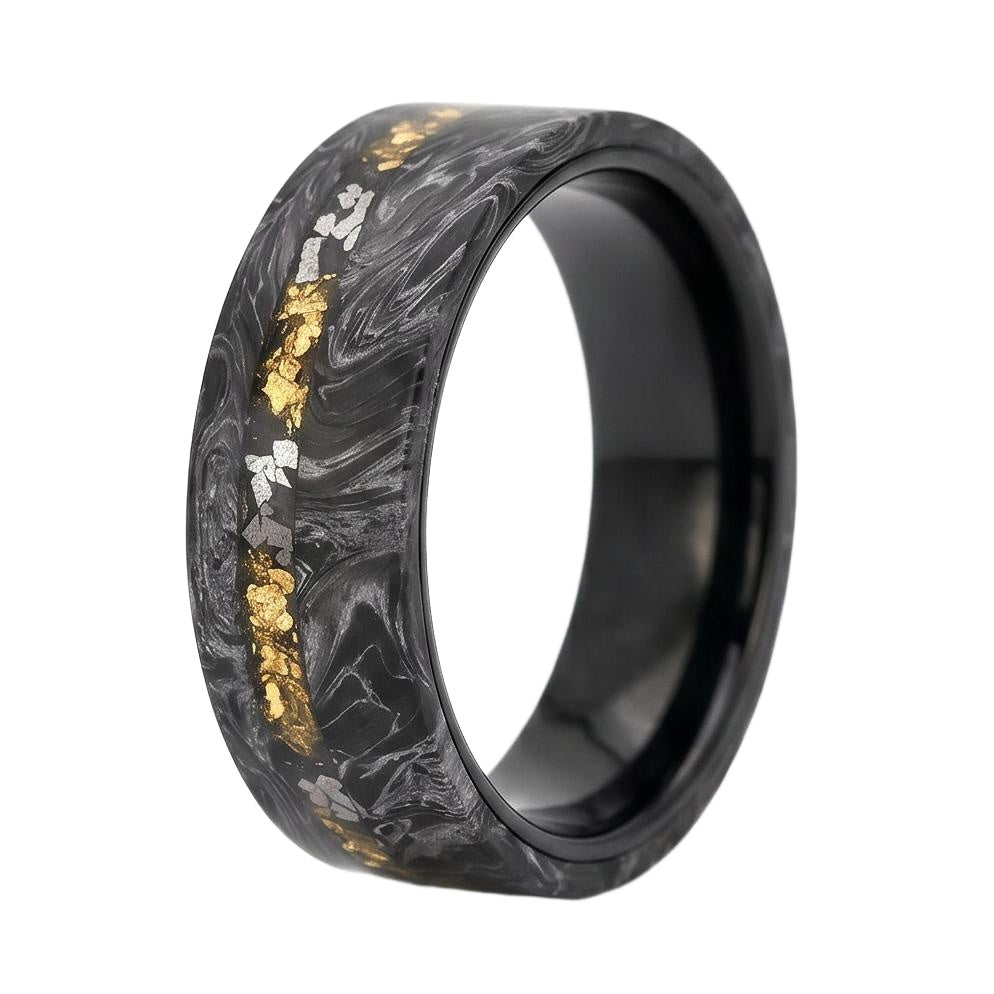 Fiselwen Meteorite Band - Blackrhodium