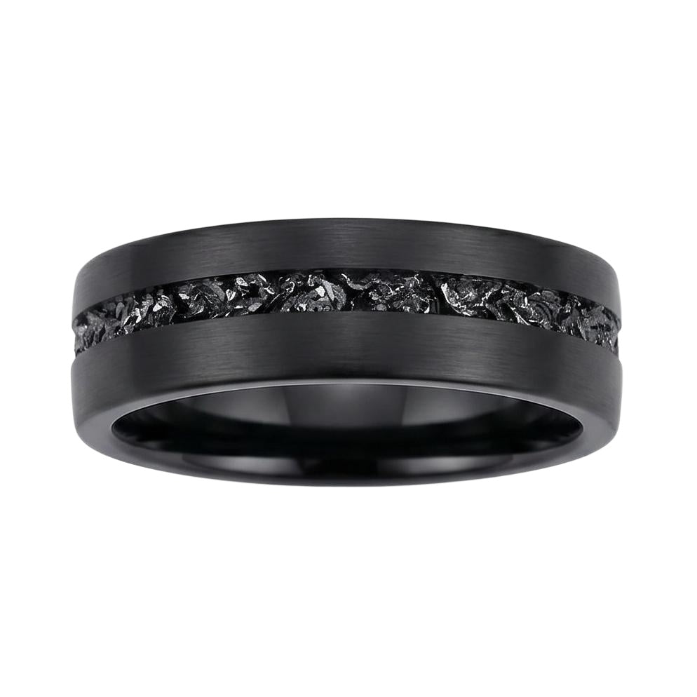 Yiloria Meteorite Band - Blackrhodium