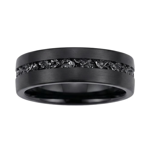 Yiloria Meteorite Band - Blackrhodium