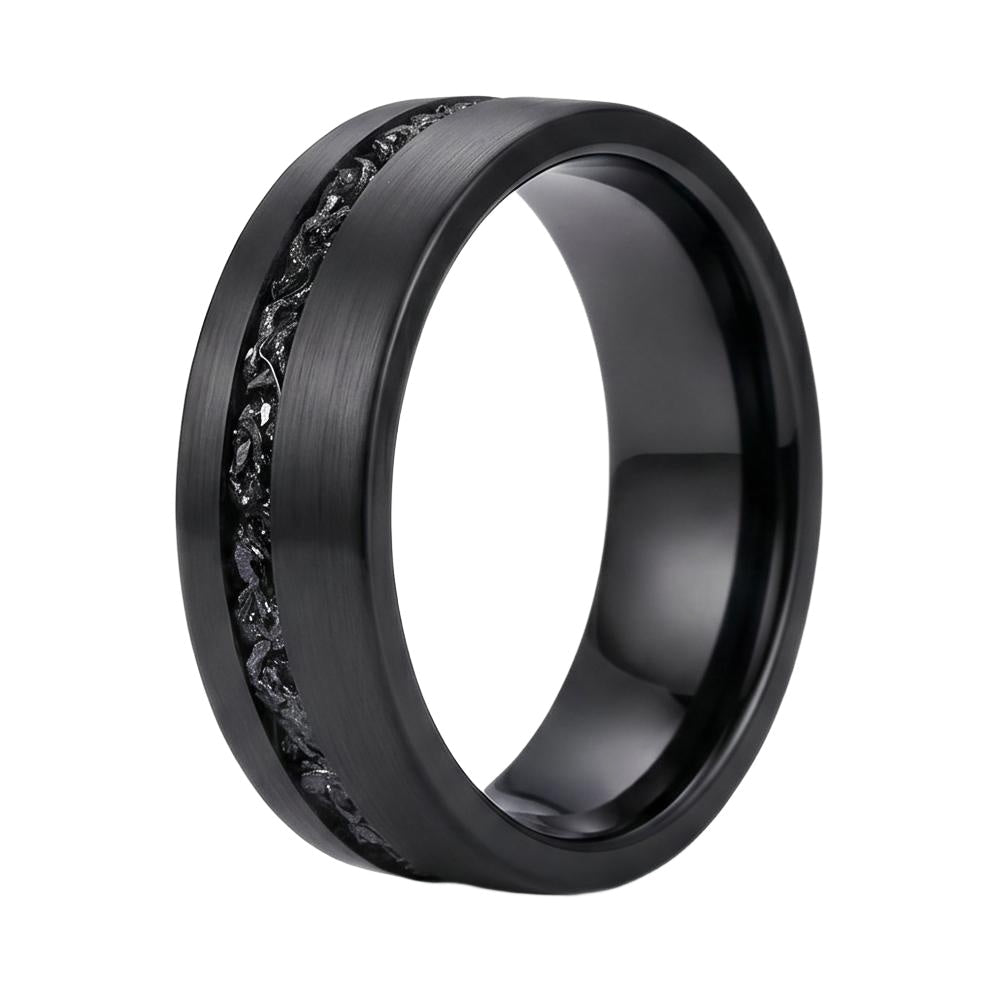 Yiloria Meteorite Band - Blackrhodium