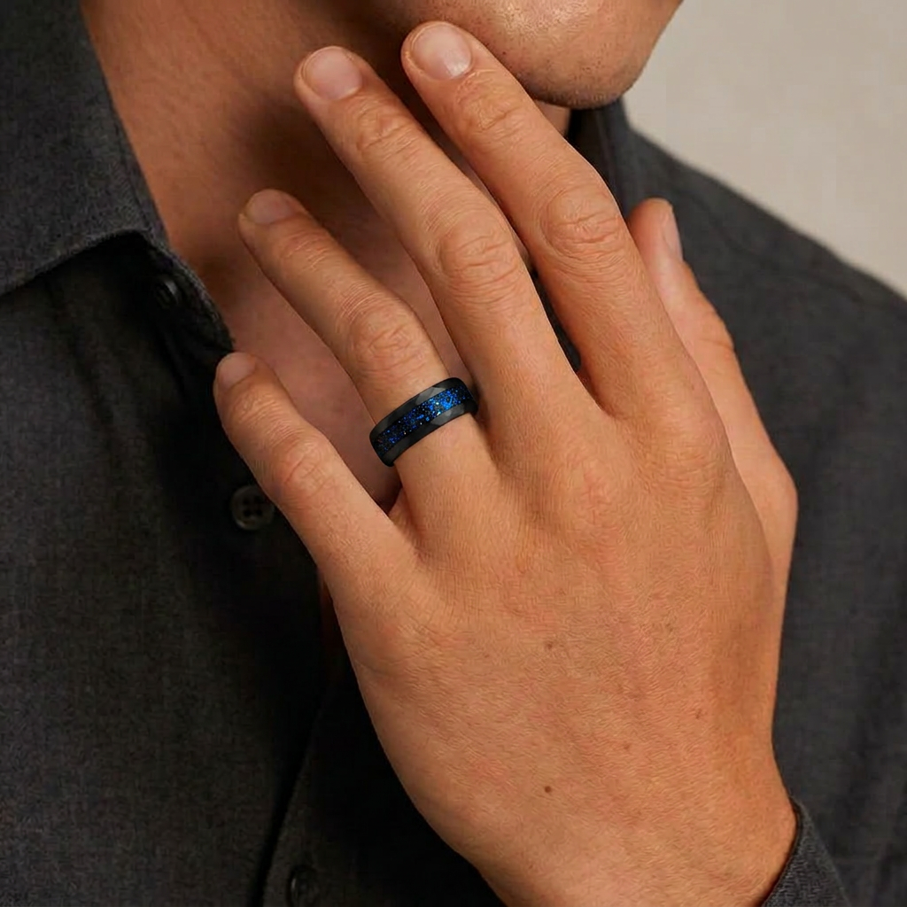 Dianviel Alexandrite Band - Blackrhodium