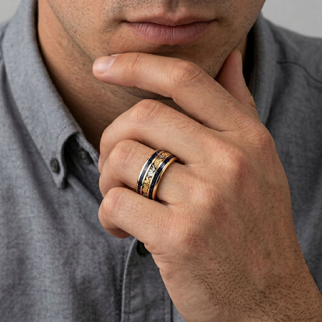 Doriwen Sandstone Ring Set - Gold