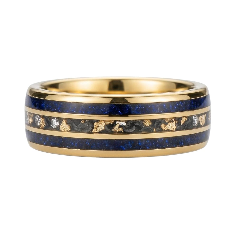 Faraelith 1.4 Carat Kite Stackable Sandstone Ring - Rosegold