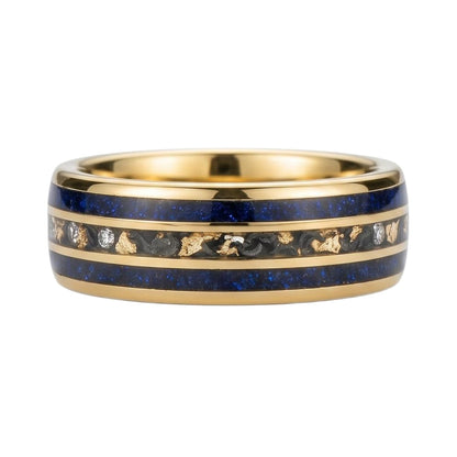 Faraelith 1.4 Carat Kite Stackable Sandstone Ring - Rosegold