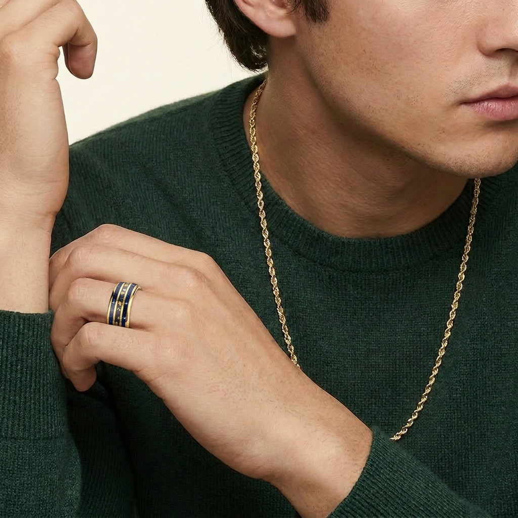 Faraelith 1.4 Carat Kite Stackable Sandstone Ring - Rosegold