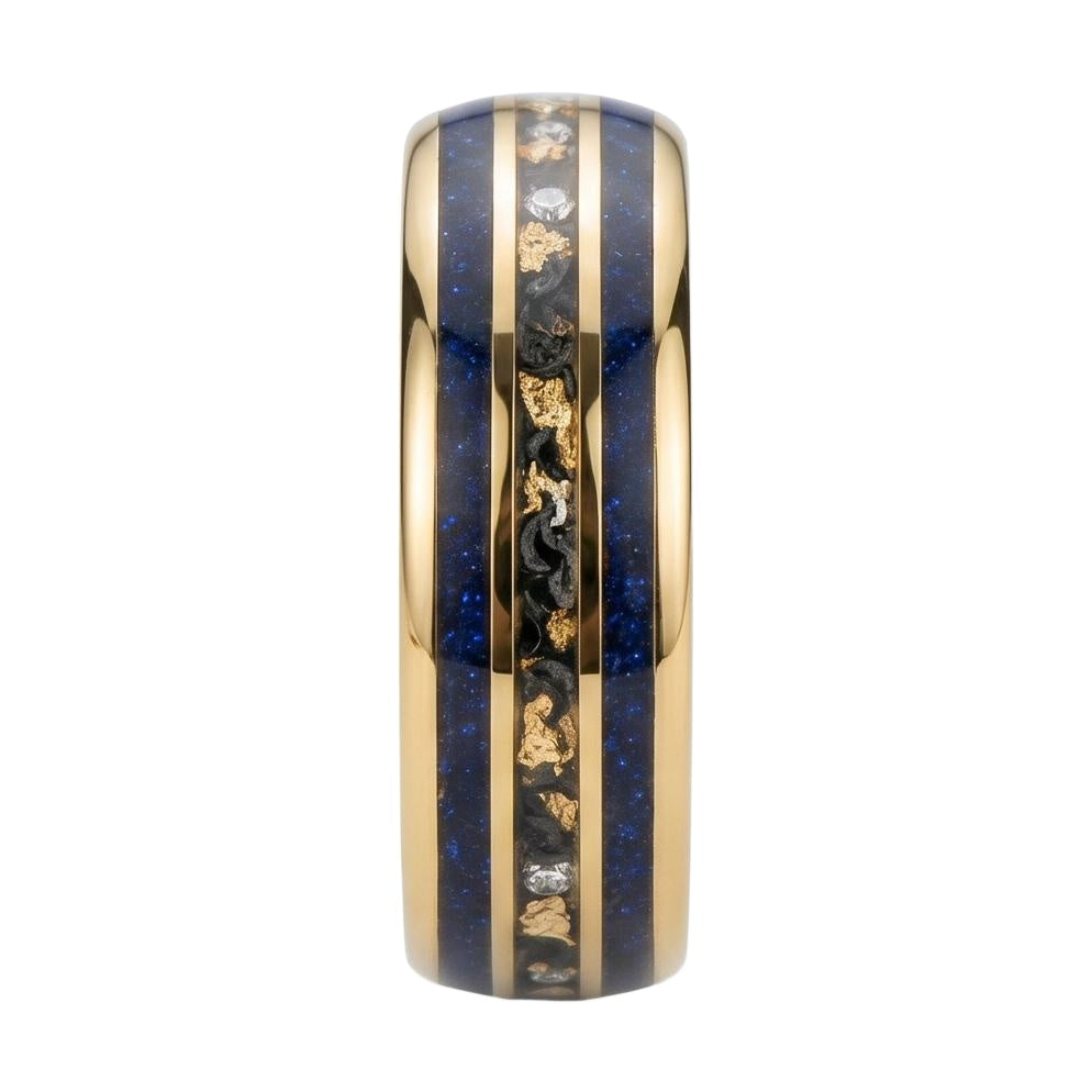Faraelith 1.4 Carat Kite Stackable Sandstone Ring - Rosegold