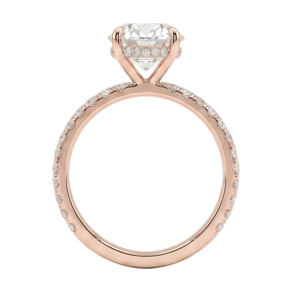 18K Rose Gold Plated, 10K Solid Rose Gold