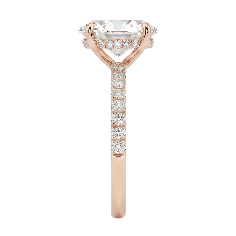 18K Rose Gold Plated, 10K Solid Rose Gold