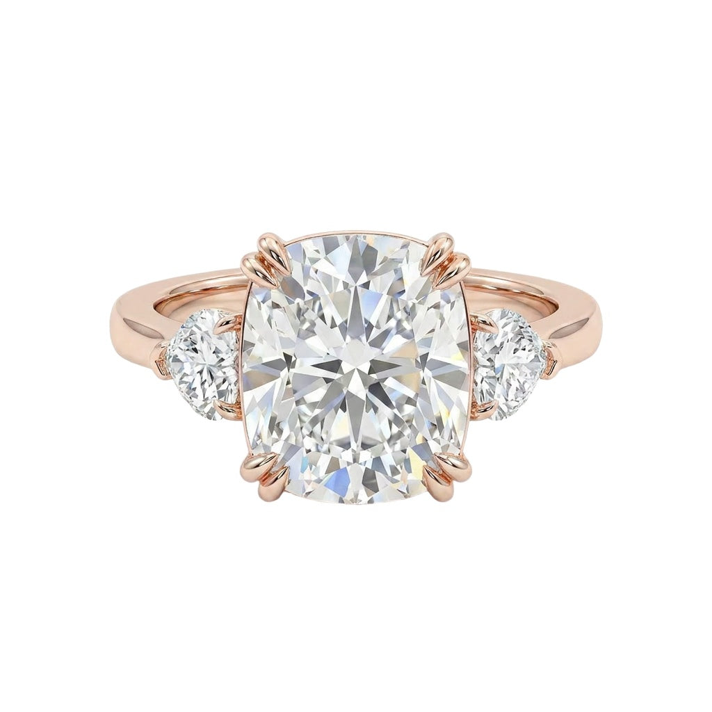 18K Rose Gold Plated, 10K Solid Rose Gold
