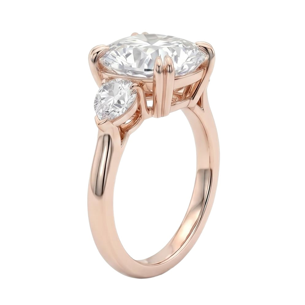 18K Rose Gold Plated, 10K Solid Rose Gold