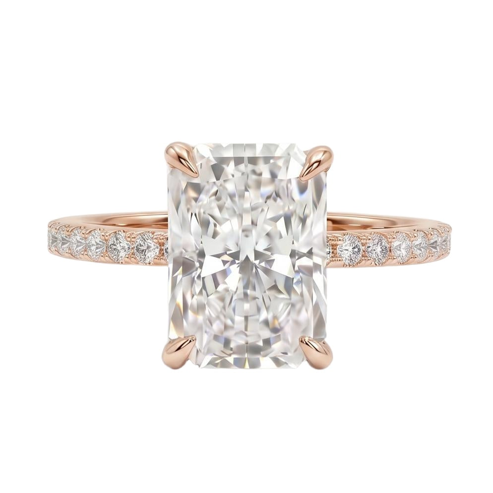 18K Rose Gold Plated, 10K Solid Rose Gold