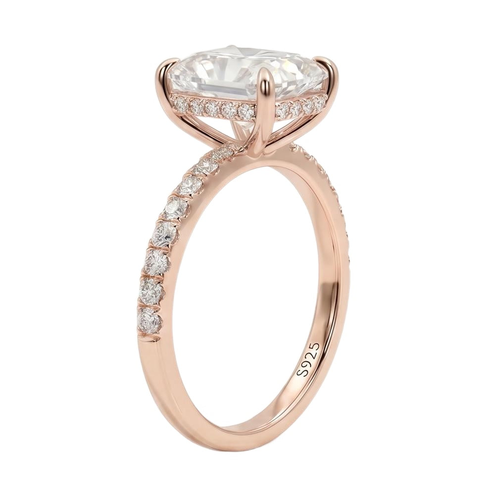 18K Rose Gold Plated, 10K Solid Rose Gold