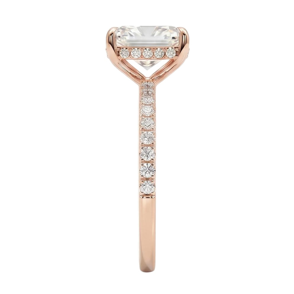18K Rose Gold Plated, 10K Solid Rose Gold