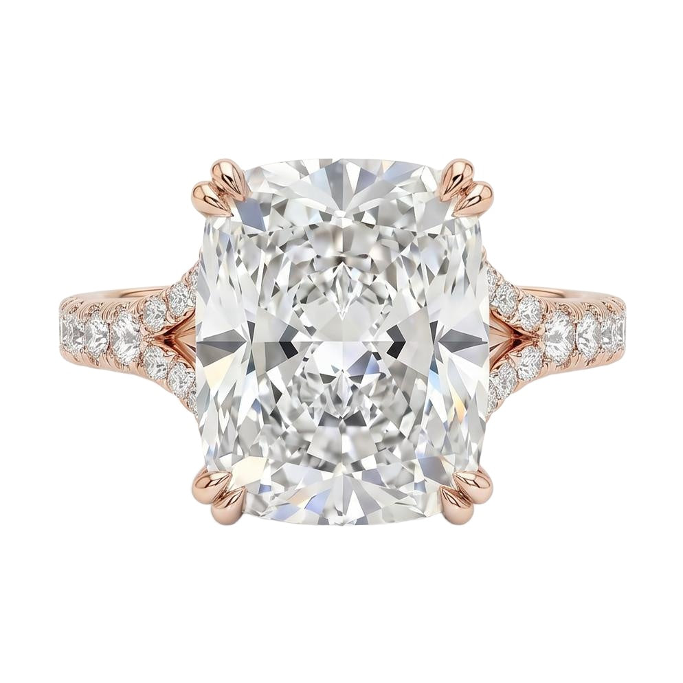 18K Rose Gold Plated, 10K Solid Rose Gold