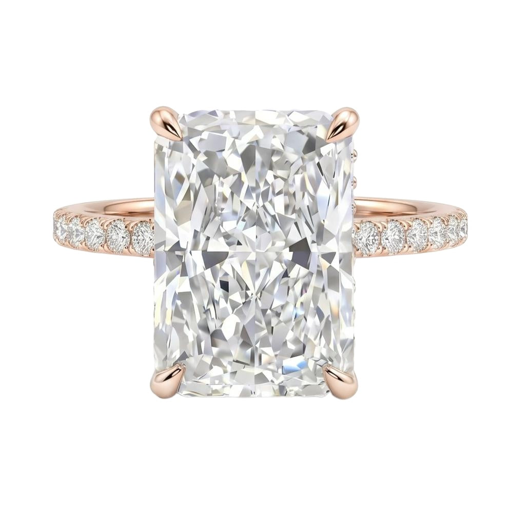 18K Rose Gold Plated, 10K Solid Rose Gold