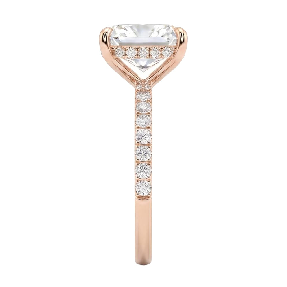 18K Rose Gold Plated, 10K Solid Rose Gold