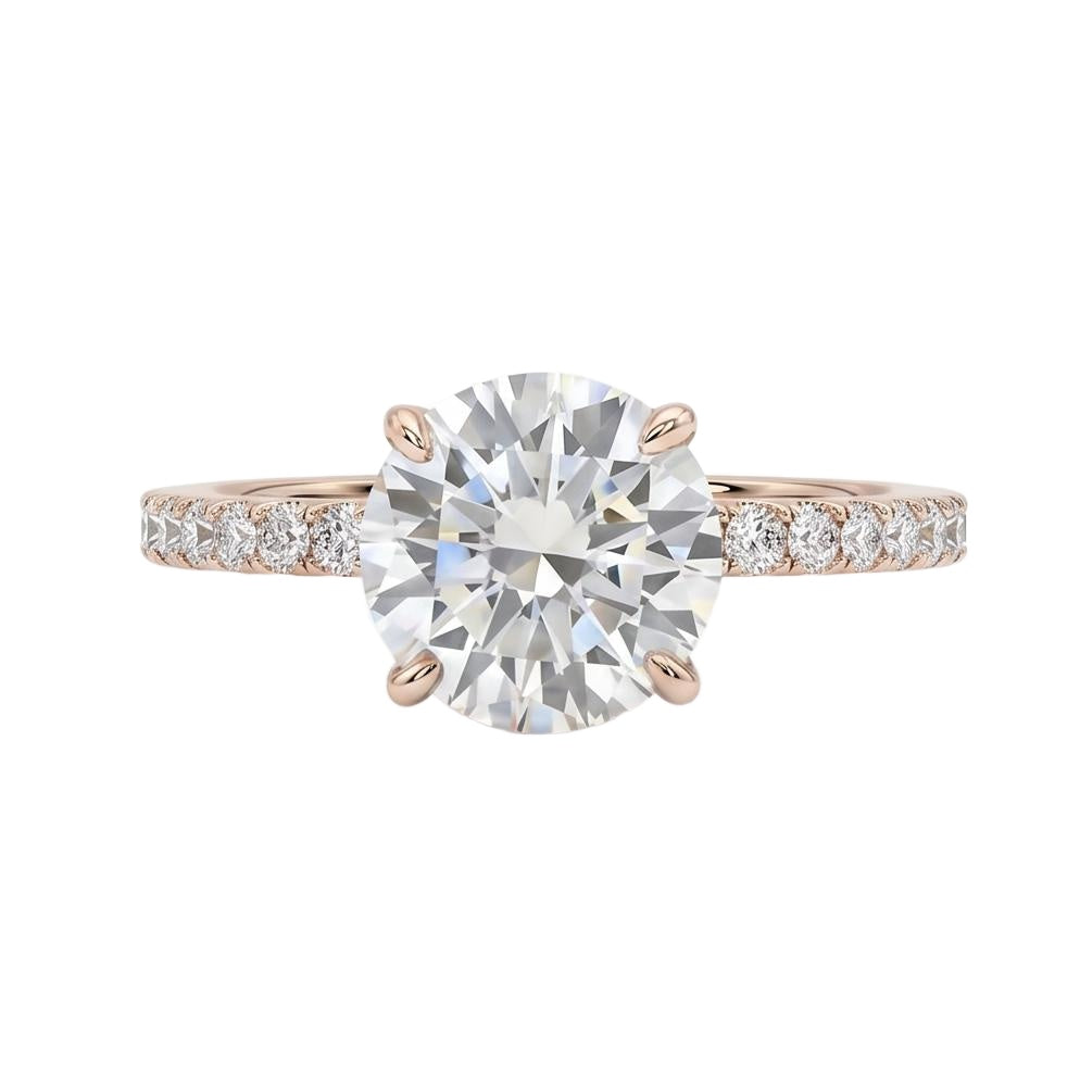 18K Rose Gold Plated, 10K Solid Rose Gold