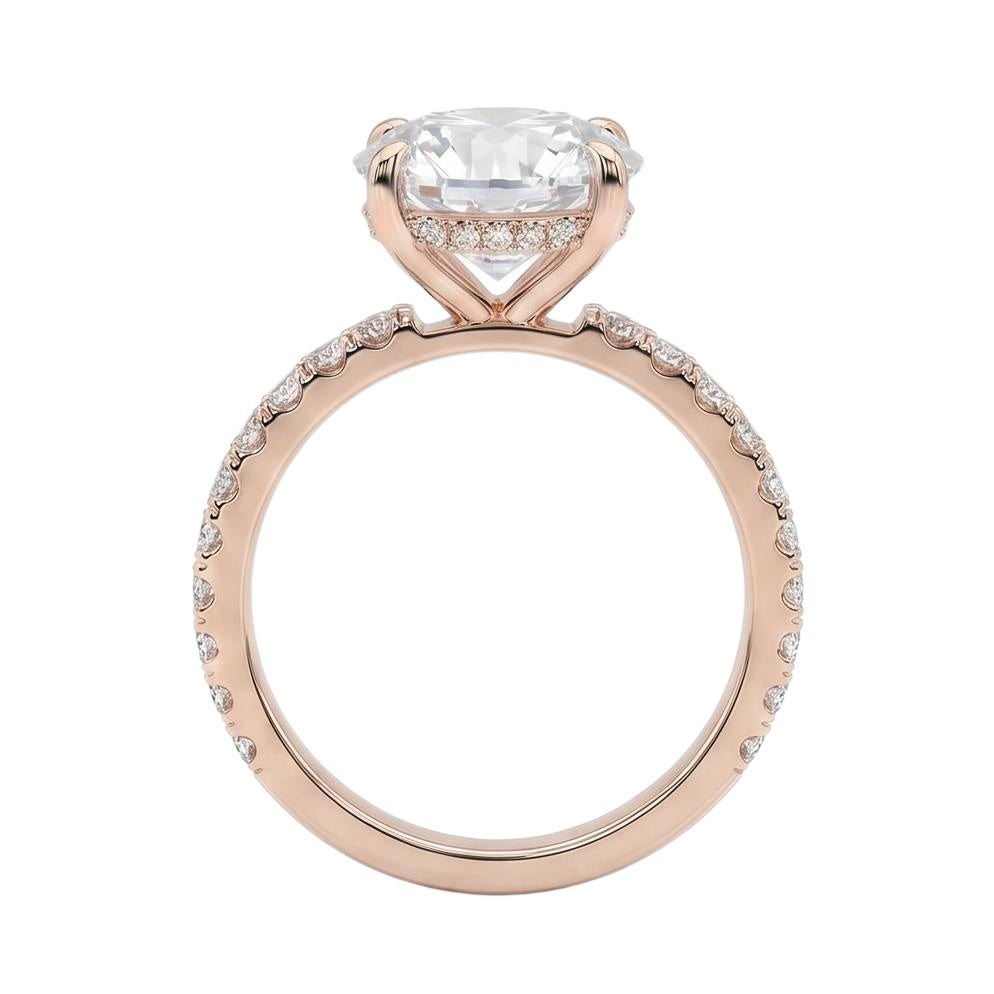 18K Rose Gold Plated, 10K Solid Rose Gold