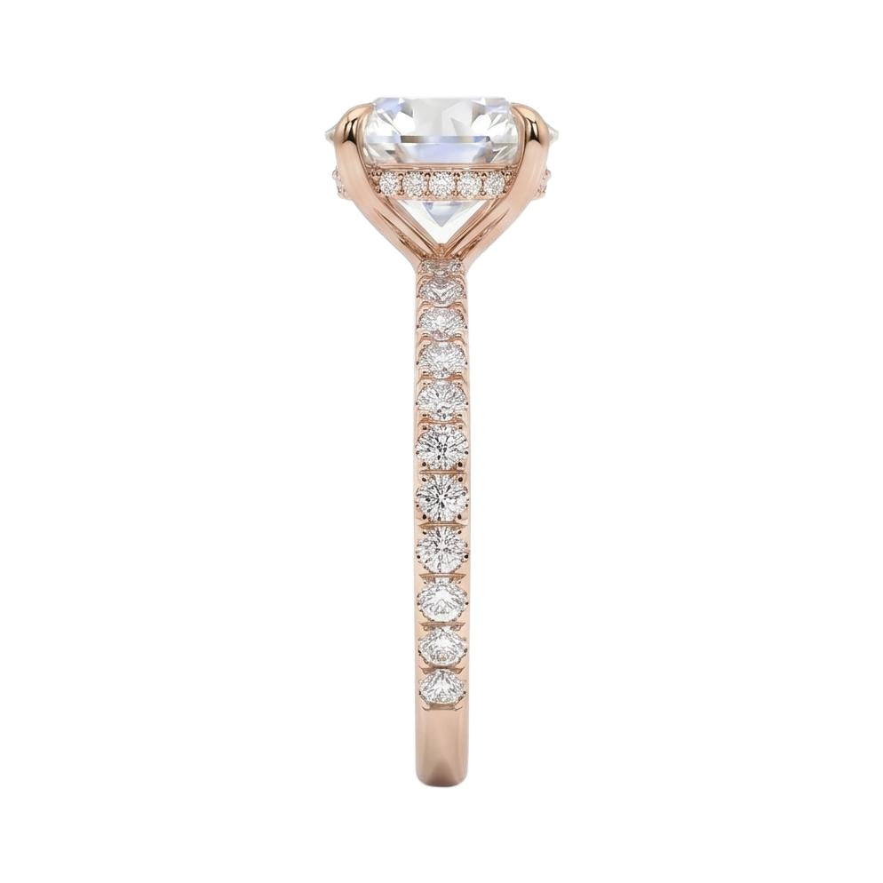 18K Rose Gold Plated, 10K Solid Rose Gold