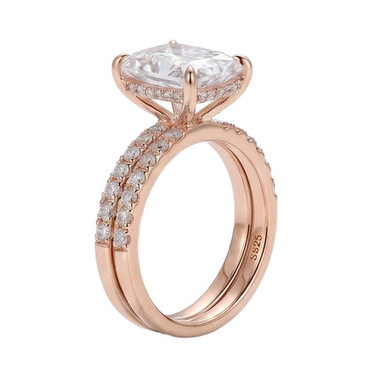 18K Rose Gold Plated, 10K Solid Rose Gold