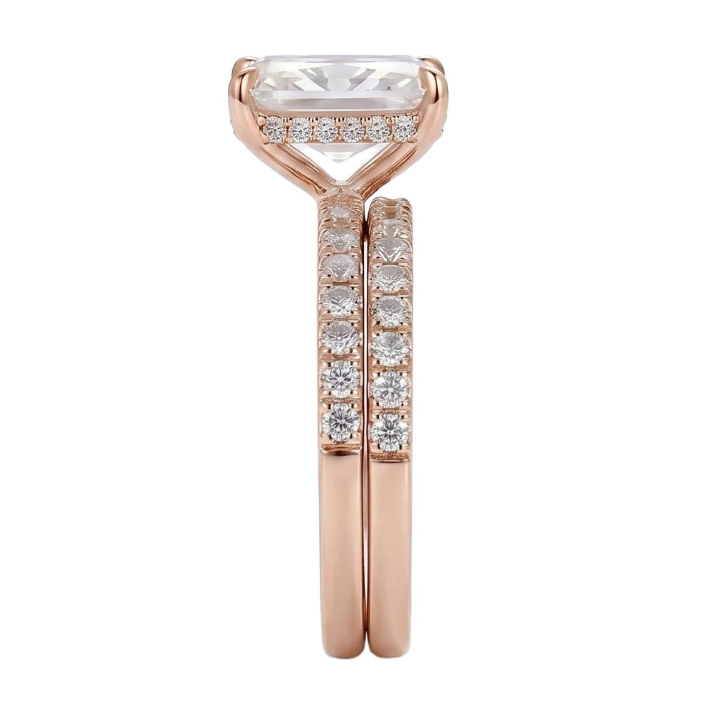 18K Rose Gold Plated, 10K Solid Rose Gold