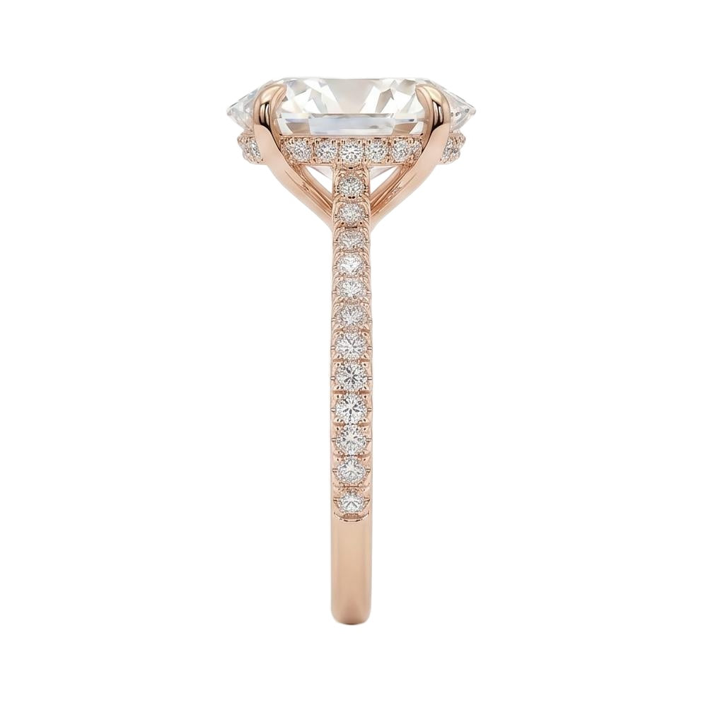 18K Rose Gold Plated, 10K Solid Rose Gold