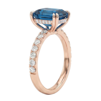 18K Rose Gold Plated, 10K Solid Rose Gold