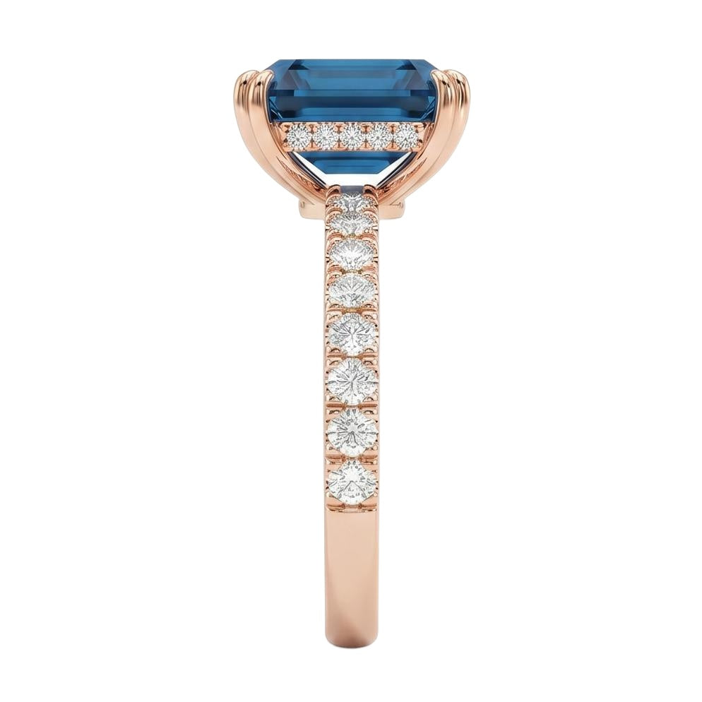 18K Rose Gold Plated, 10K Solid Rose Gold