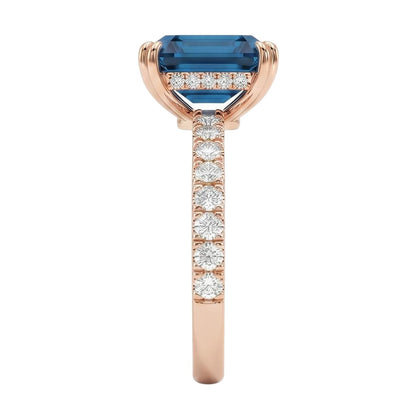 18K Rose Gold Plated, 10K Solid Rose Gold