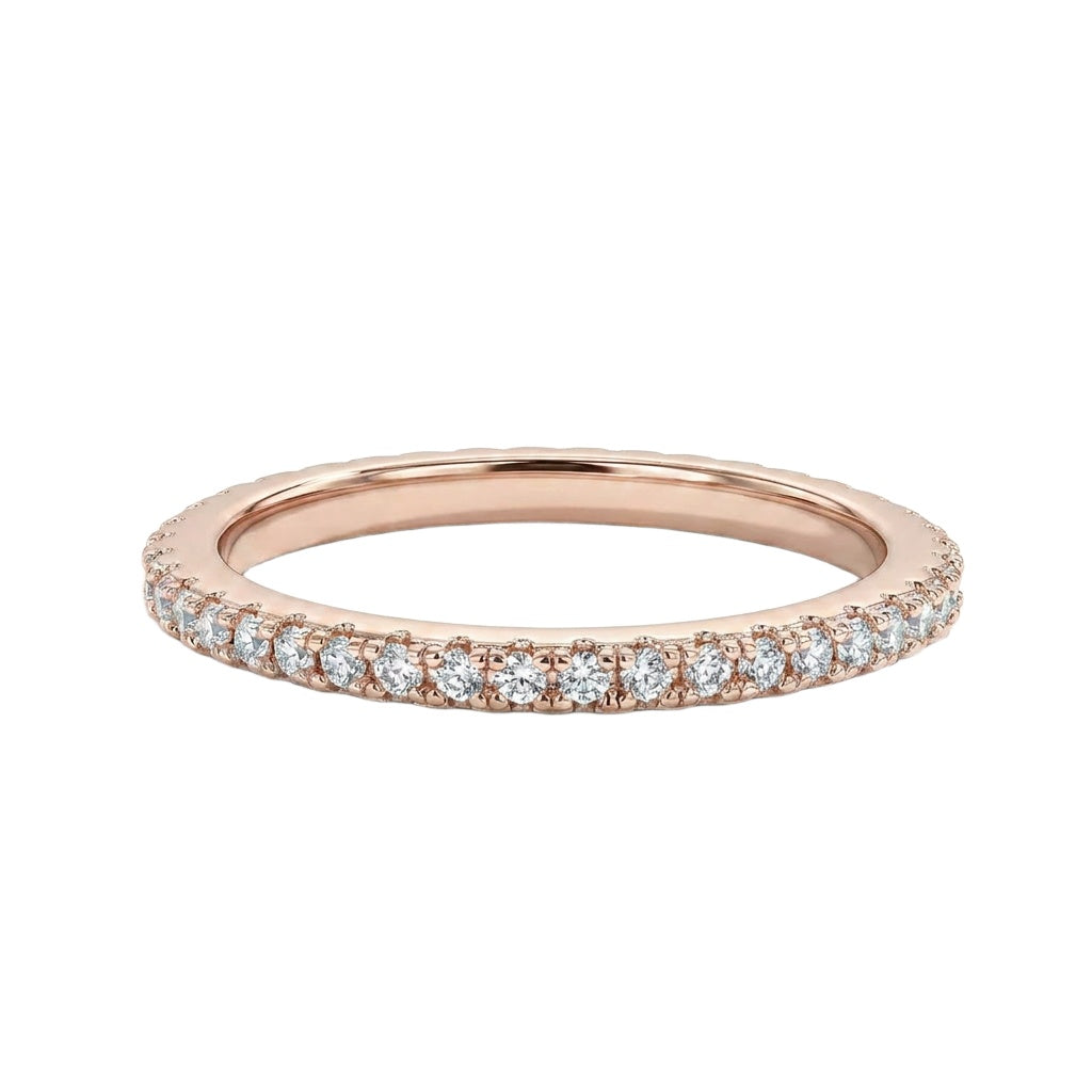 18K Rose Gold Plated, 10K Solid Rose Gold