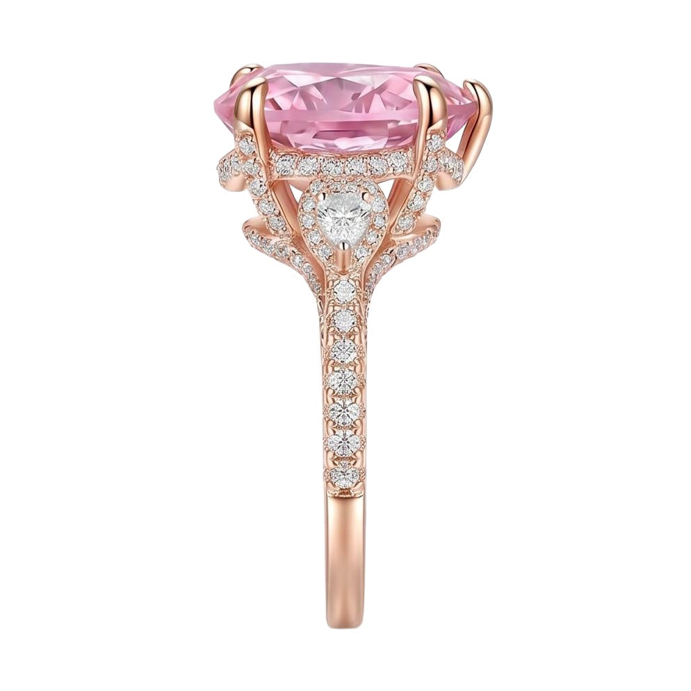 18K Rose Gold Plated, 10K Solid Rose Gold