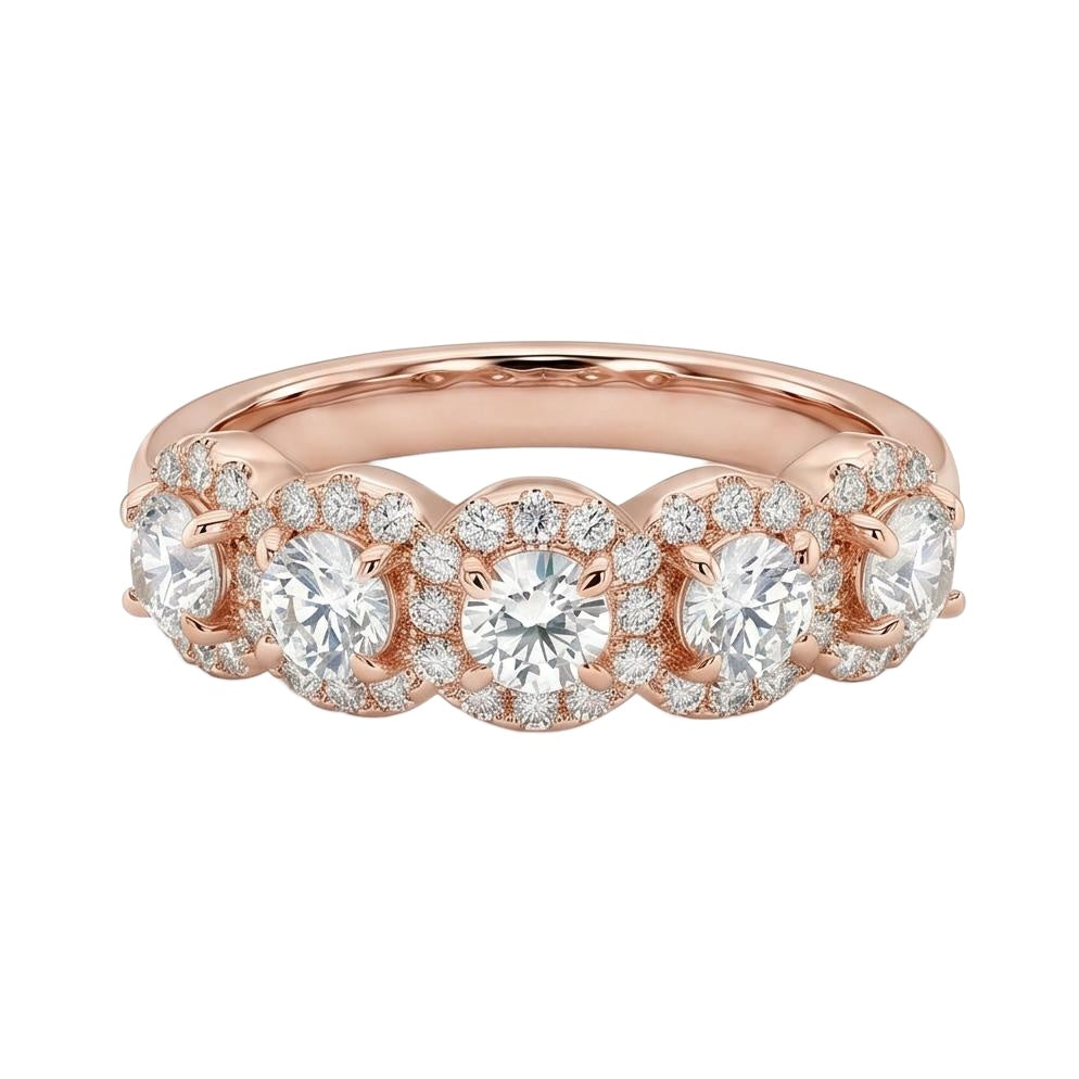 18K Rose Gold Plated, 10K Solid Rose Gold