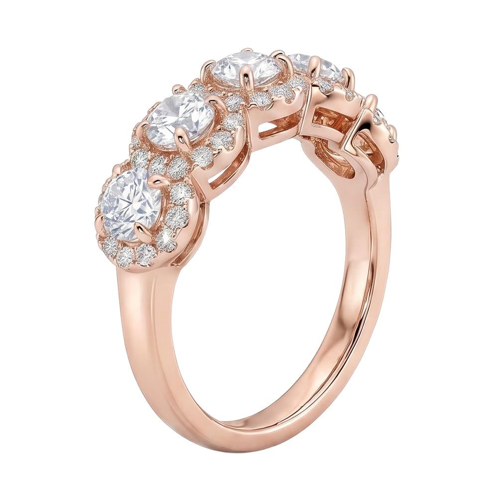 18K Rose Gold Plated, 10K Solid Rose Gold