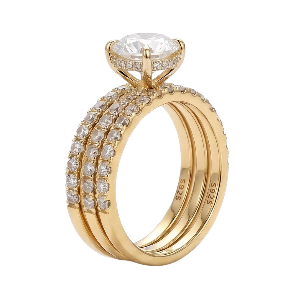 18K Yellow Gold Plated, 10K Solid Yellow Gold