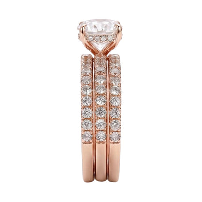 18K Rose Gold Plated, 10K Solid Rose Gold