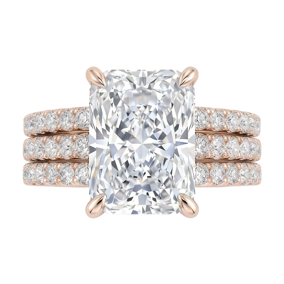 18K Rose Gold Plated, 10K Solid Rose Gold