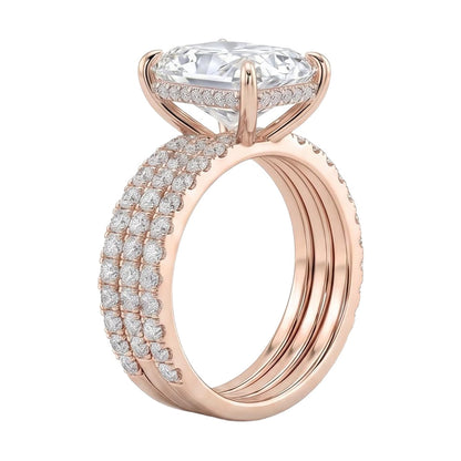 18K Rose Gold Plated, 10K Solid Rose Gold